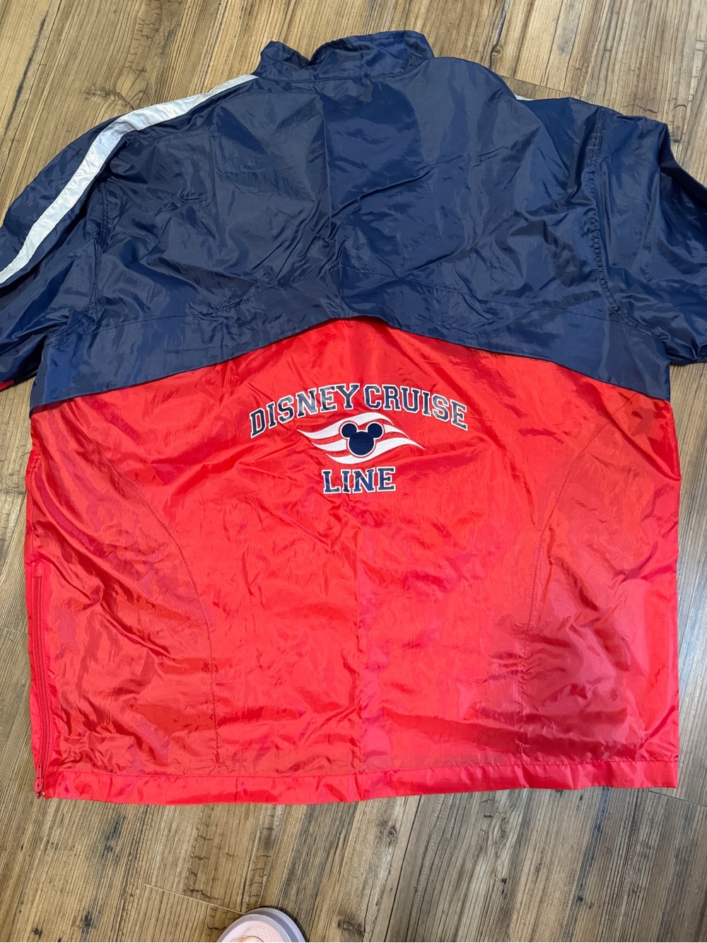 Disney Red and Navy Disney Cruise Line Windbreaker Jacket